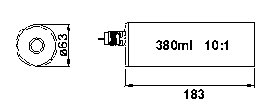 Technische Zeichnung zu PowerMax HPS-4C-14.4V Li-Ion (2)