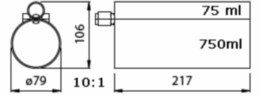 Technische Zeichnung zu PowerMax HPD-7508-14.4V Li-Ion (1)
