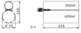 Technische Zeichnung zu PowerMax HPD-6030-14.4V Li-Ion (1)